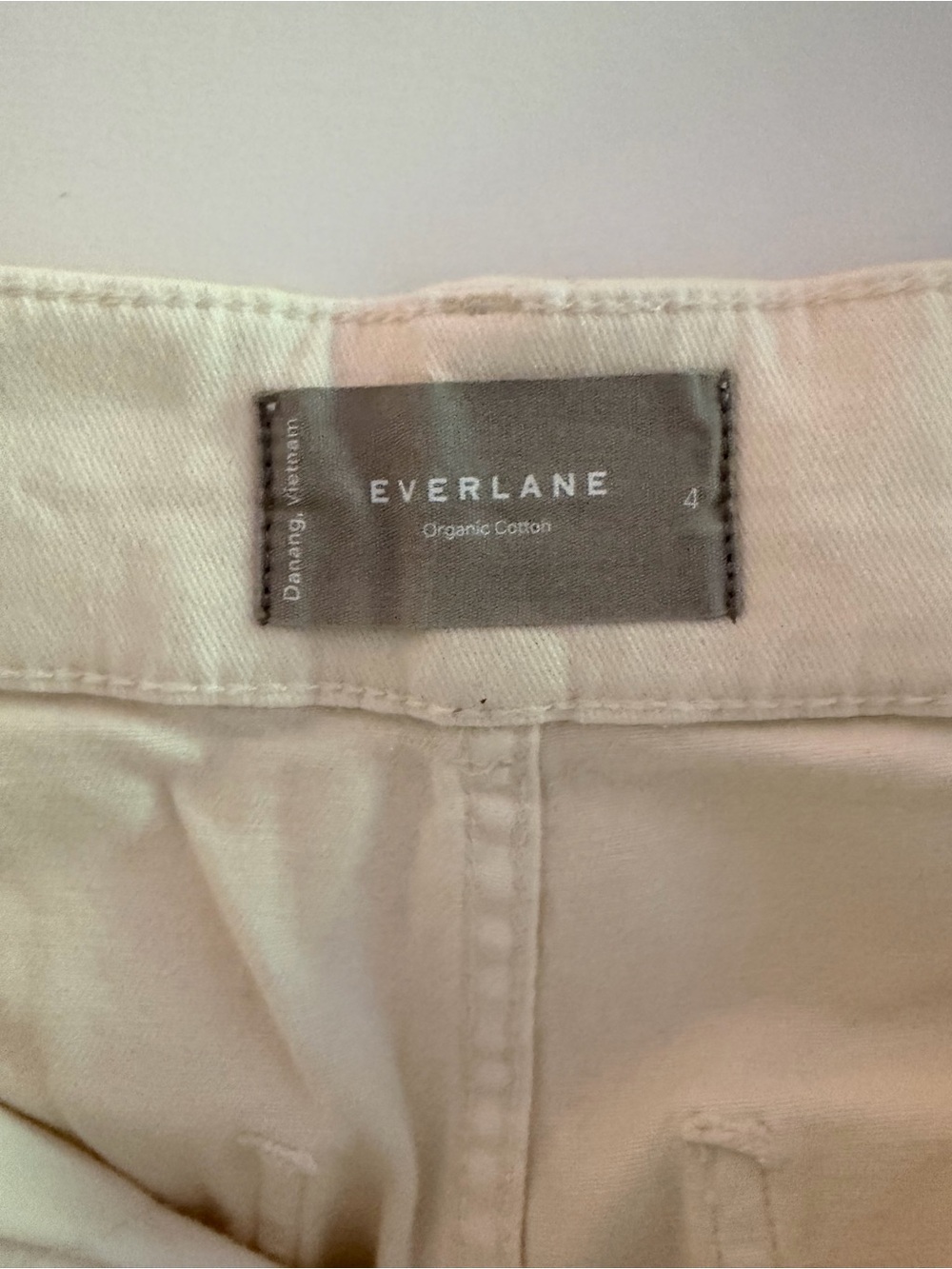 Everlane Off-White Organic Cotton Pants